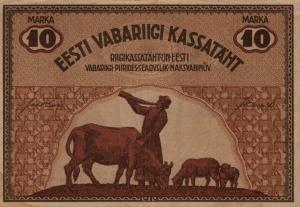 p46c from Estonia: 10 Marka from 1919