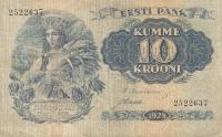 p63a from Estonia: 10 Krooni from 1928