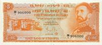 p19a from Ethiopia: 5 Dollars from 1961