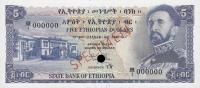 p19ct from Ethiopia: 5 Dollars from 1961