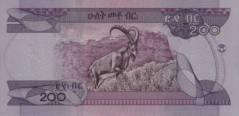 Back of Ethiopia p56a: 200 Birr from 2020