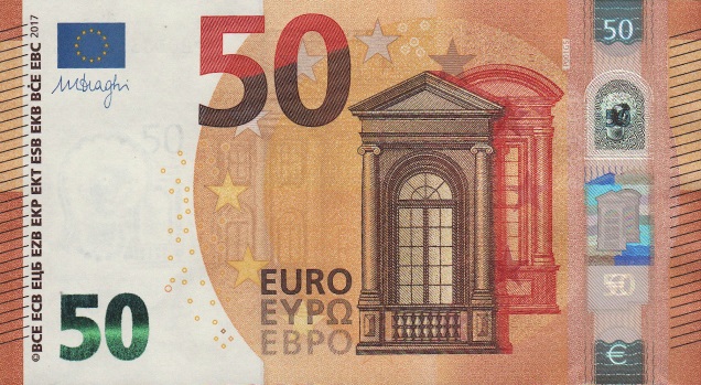 Front of European Union p23p: 50 Euro from 2017