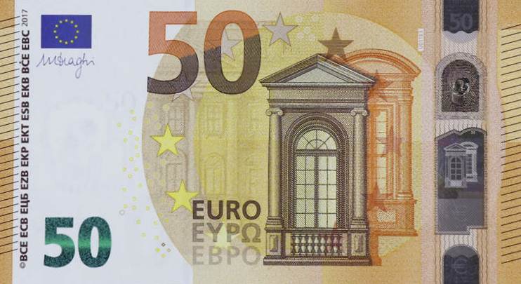 Front of European Union p23u: 50 Euro from 2017