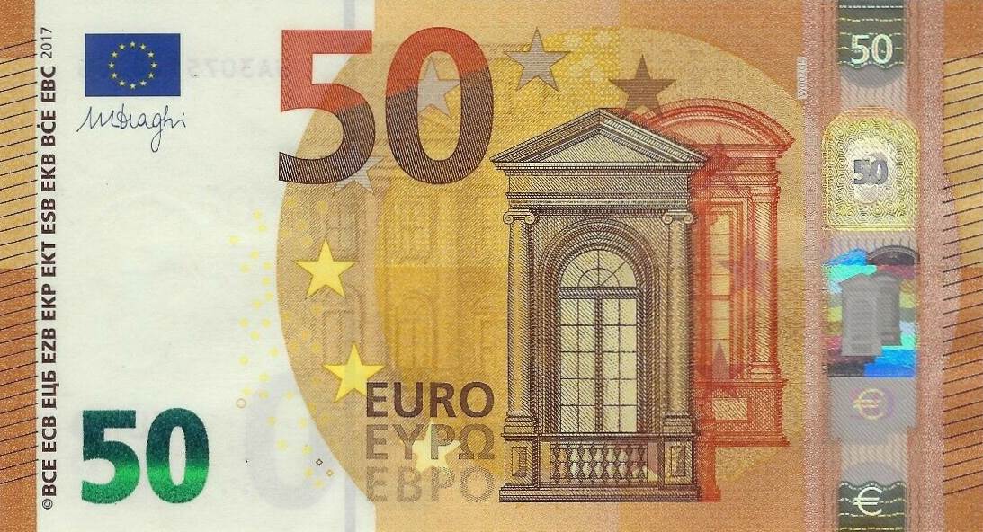 Front of European Union p23w: 50 Euro from 2017