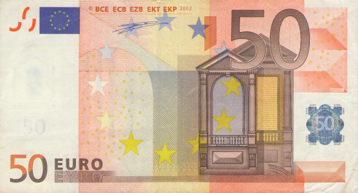 Front of European Union p4p: 50 Euro from 2002