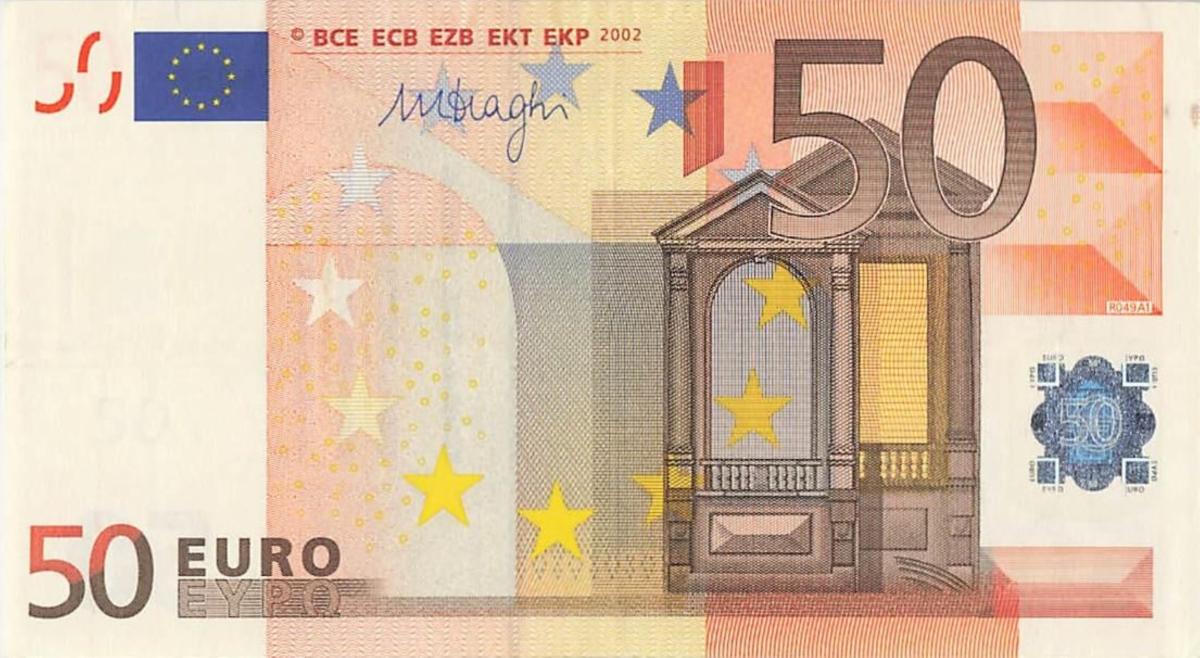 Front of European Union p17f: 50 Euro from 2002