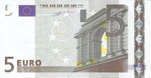 p1z from European Union: 5 Euro from 2002
