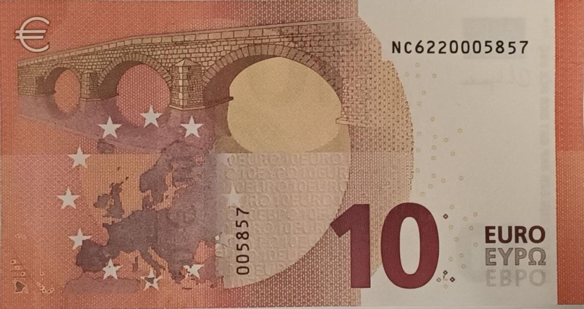 Back of European Union p28n: 10 Euro from 2014