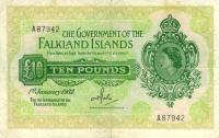 Gallery image for Falkland Islands p11b: 10 Pounds from 1982