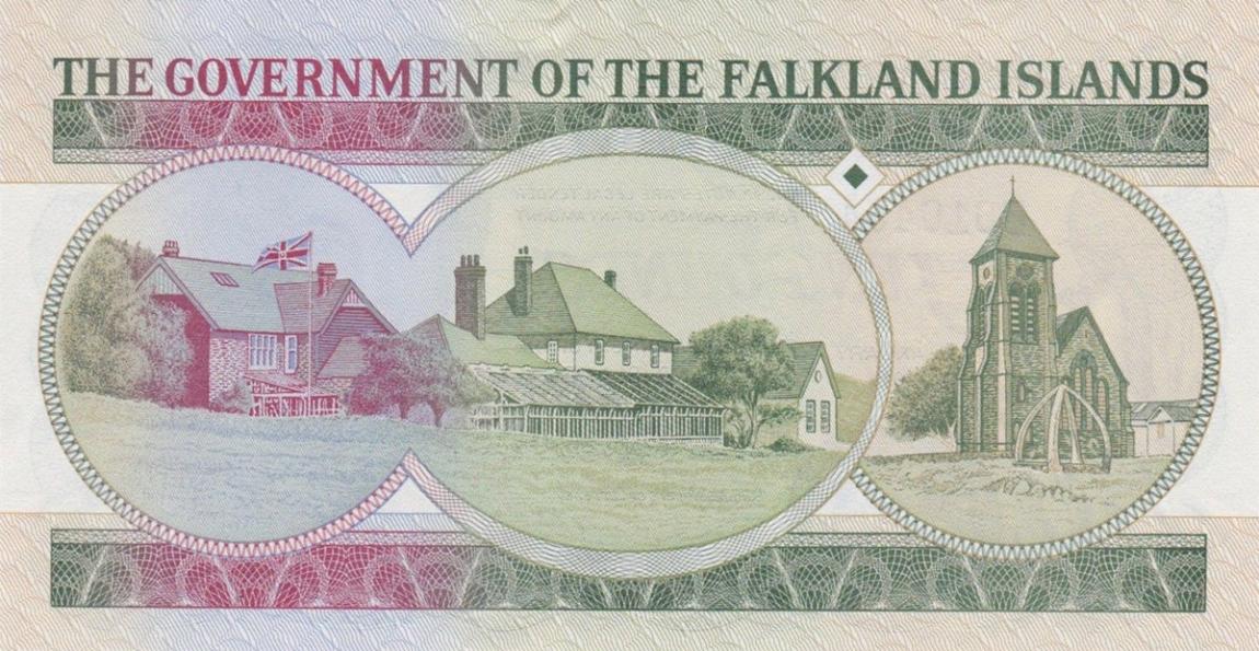 Back of Falkland Islands p18: 10 Pounds from 2011