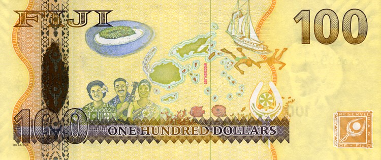 Back of Fiji p114a: 100 Dollars from 2007