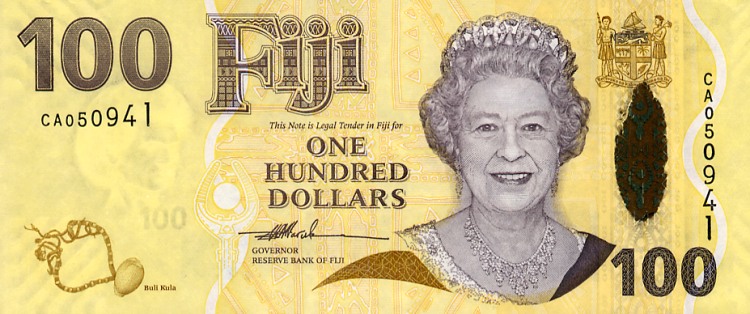 Front of Fiji p114a: 100 Dollars from 2007