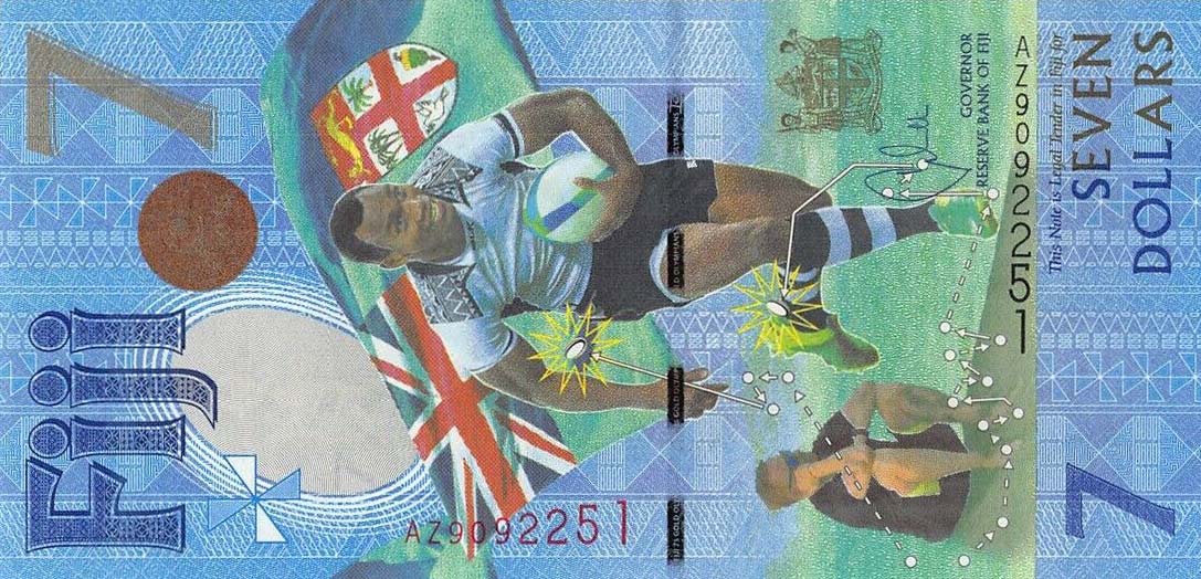 Front of Fiji p120r: 7 Dollars from 2017