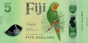 p125a from Fiji: 5 Dollars from 2025 p125a from Fiji: 5 Dollars from 2025