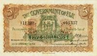 p25f from Fiji: 5 Shillings from 1925