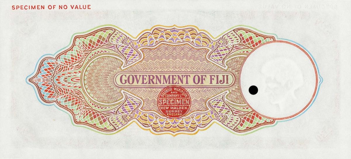 Back of Fiji p36cs: 20 Pounds from 1934