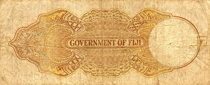 Back of Fiji p37c: 5 Shillings from 1940