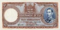 p38f from Fiji: 10 Shillings from 1943