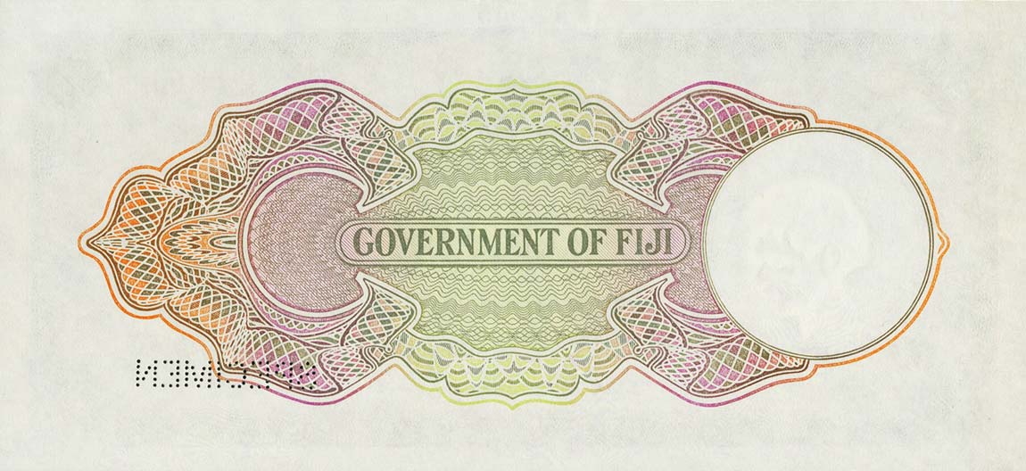 Back of Fiji p42s: 10 Pounds from 1942