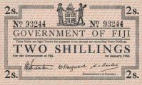 Gallery image for Fiji p50a: 2 Shillings from 1942