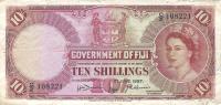 p52a from Fiji: 10 Shillings from 1957