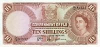 p52e from Fiji: 10 Shillings from 1965