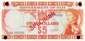 Gallery image for Fiji p61s2: 5 Dollars