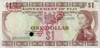 p65s1 from Fiji: 1 Dollar from 1971