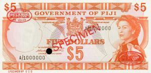 Gallery image for Fiji p67s1: 5 Dollars