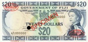 Gallery image for Fiji p69s1: 20 Dollars