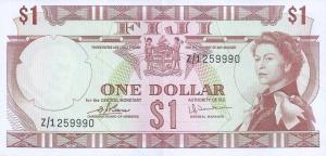 Gallery image for Fiji p71br: 1 Dollar