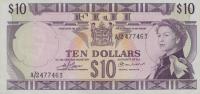 p74b from Fiji: 10 Dollars from 1974