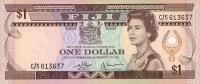 Gallery image for Fiji p76a: 1 Dollar from 1980