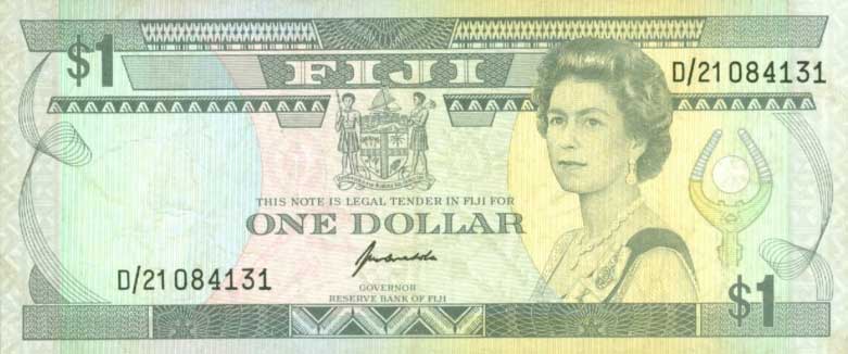 Front of Fiji p89a: 1 Dollar from 1993