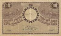 p22 from Finland: 100 Markkaa from 1909