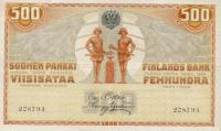 p23 from Finland: 500 Markkaa from 1909