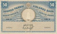 p27 from Finland: 50 Markkaa from 1909