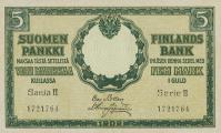 p30 from Finland: 5 Markkaa from 1909