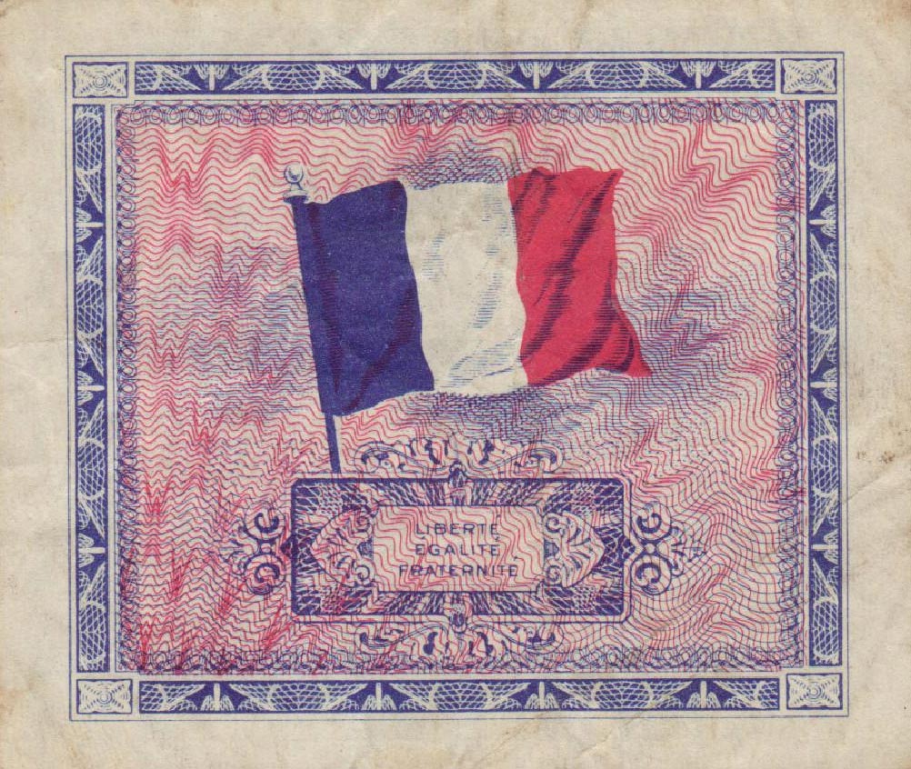 Back of France p114b: 2 Francs from 1944