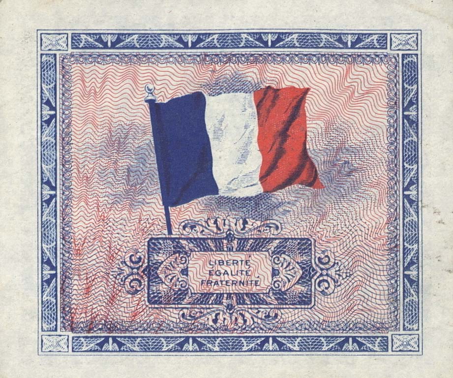 Back of France p115a: 5 Francs from 1944
