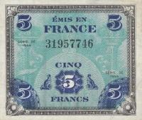 Gallery image for France p115a: 5 Francs from 1944