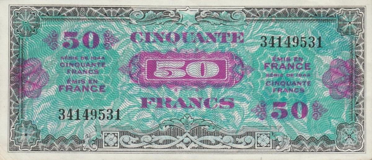 Front of France p117a: 50 Francs from 1944