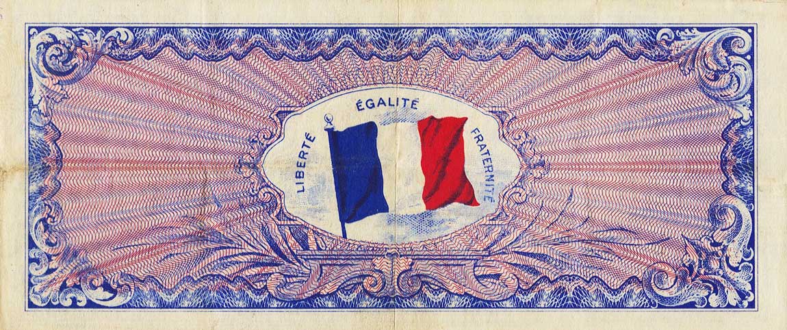 Back of France p120a: 1000 Francs from 1944