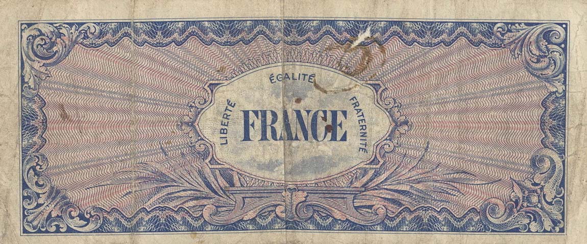 Back of France p123a: 100 Francs from 1944