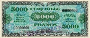 Gallery image for France p126: 5000 Francs