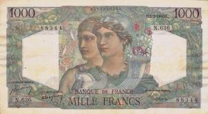 Gallery image for France p130b: 1000 Francs