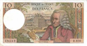 p147d from France: 10 Francs from 1971