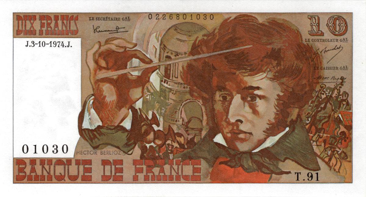 Front of France p150a: 10 Francs from 1972