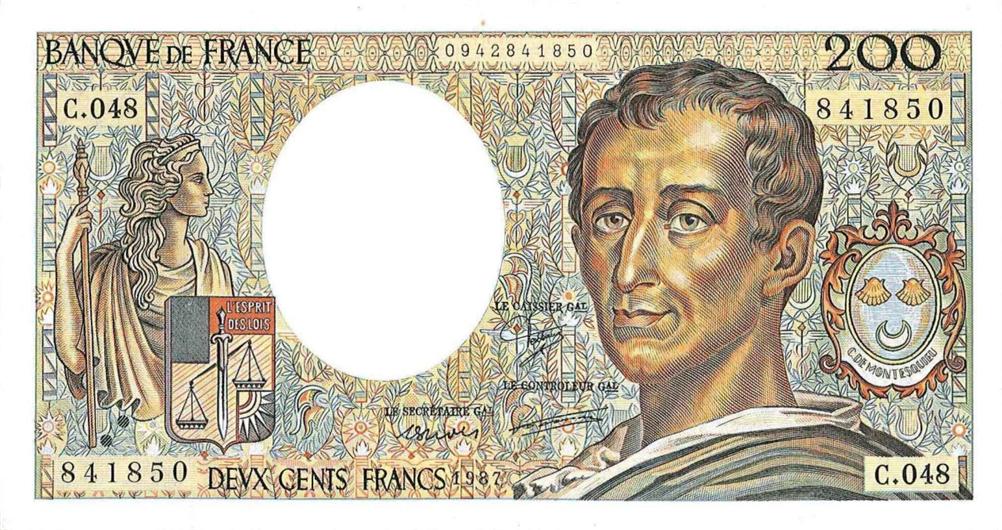 Front of France p155b: 200 Francs from 1987