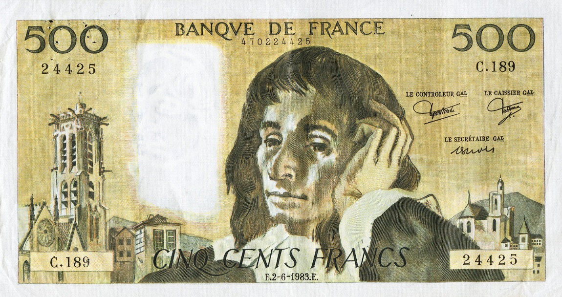 Front of France p156e: 500 Francs from 1979